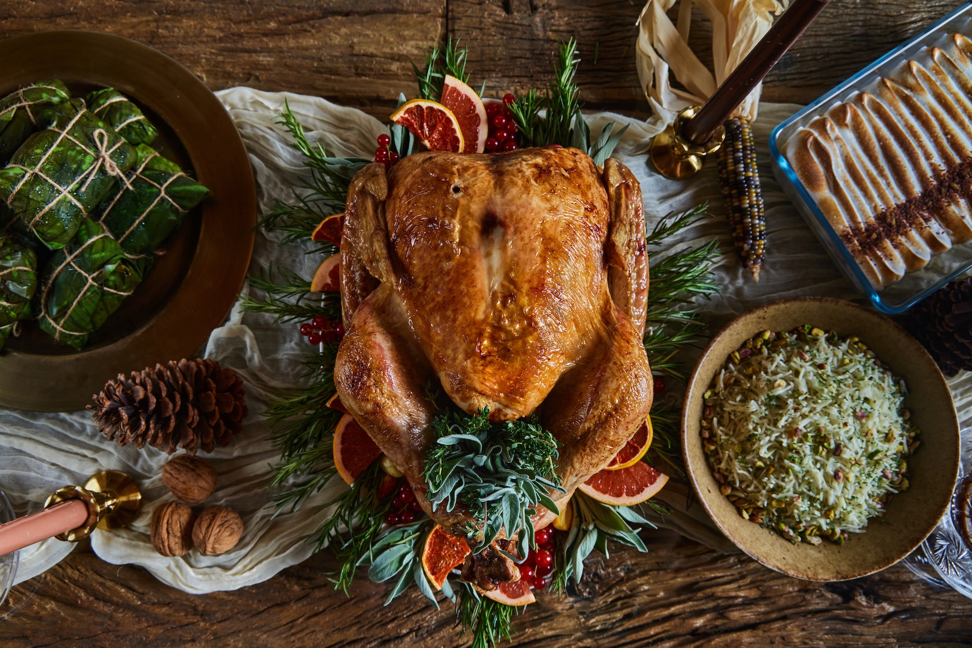 Turkey with sides
